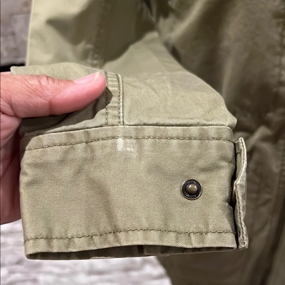 J Crew military green utility jacket size XS